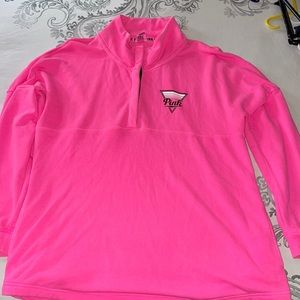 PINK Terry cloth quarter snap